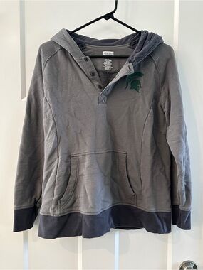 Michigan State Spartans Hooded Sweatshirt Hoodie Size Large Box Seat Clothing